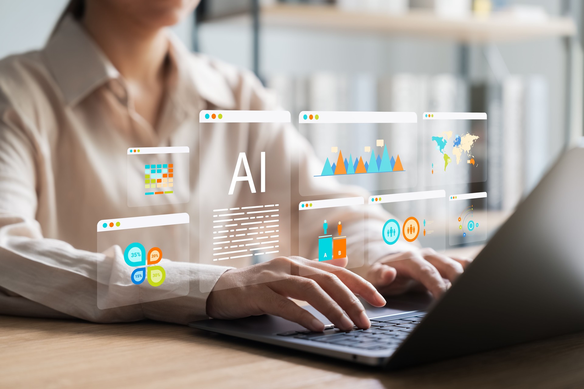 Aproveitando a IA para analisar KPIs de negócios, vendas, lucros, crescimento da empresa e produtividade dos funcionários."